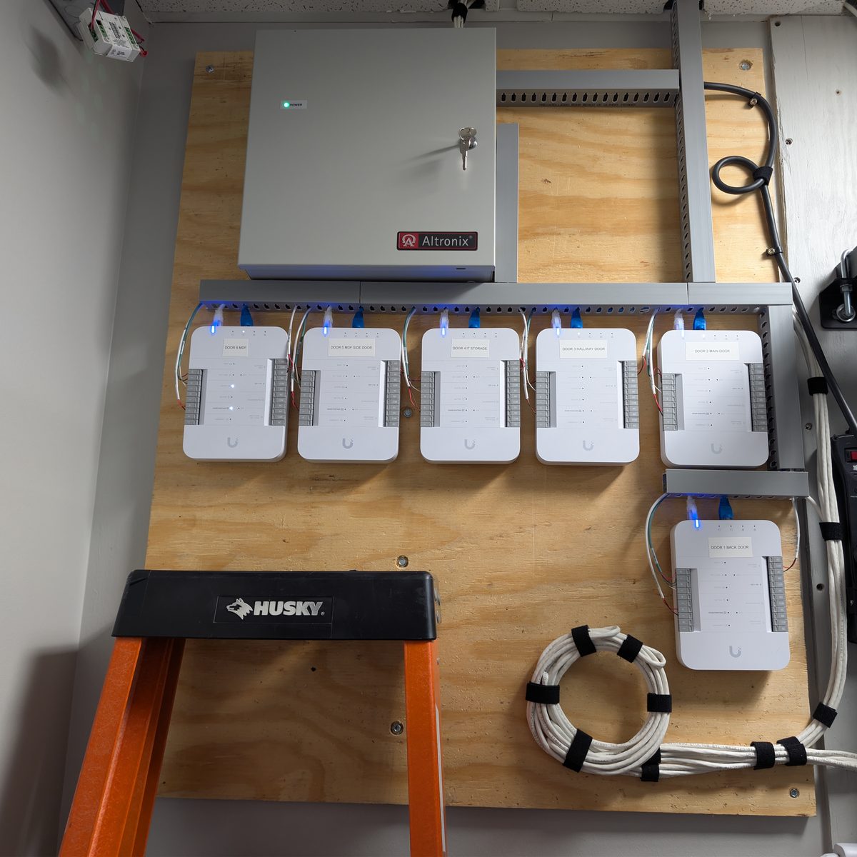 UniFi Access door controllers and power supplies